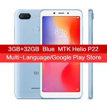 In Stock Global Version Xiaomi Redmi 6 3GB 32GB Mobile Phone MTK Helio P22 Octa Core 5.45" 18:9 Full Screen 12MP+5MP Dual Camera