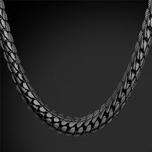 Men Chain Necklace Punk Black Gold color Cuban Necklaces Men Statement Necklace jewelry N739G