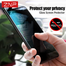 ZNP Privacy Protection Film Tempered Glass For iphone 7 7 Plus 9H Screen Protector For iphone 6 6 plus 6s plus Tempered Glass
